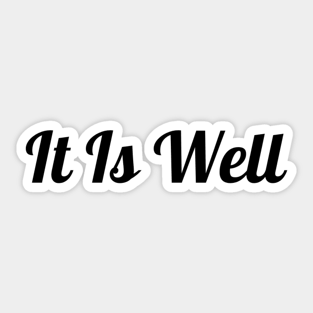 It Is Well Sticker by Jitesh Kundra